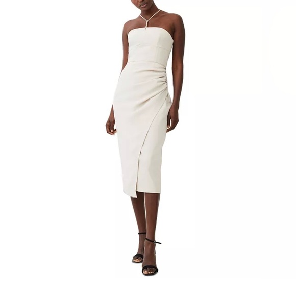 French Connection Dresses & Skirts - NWT French Connection Echo Crepe Halter Midi Dress